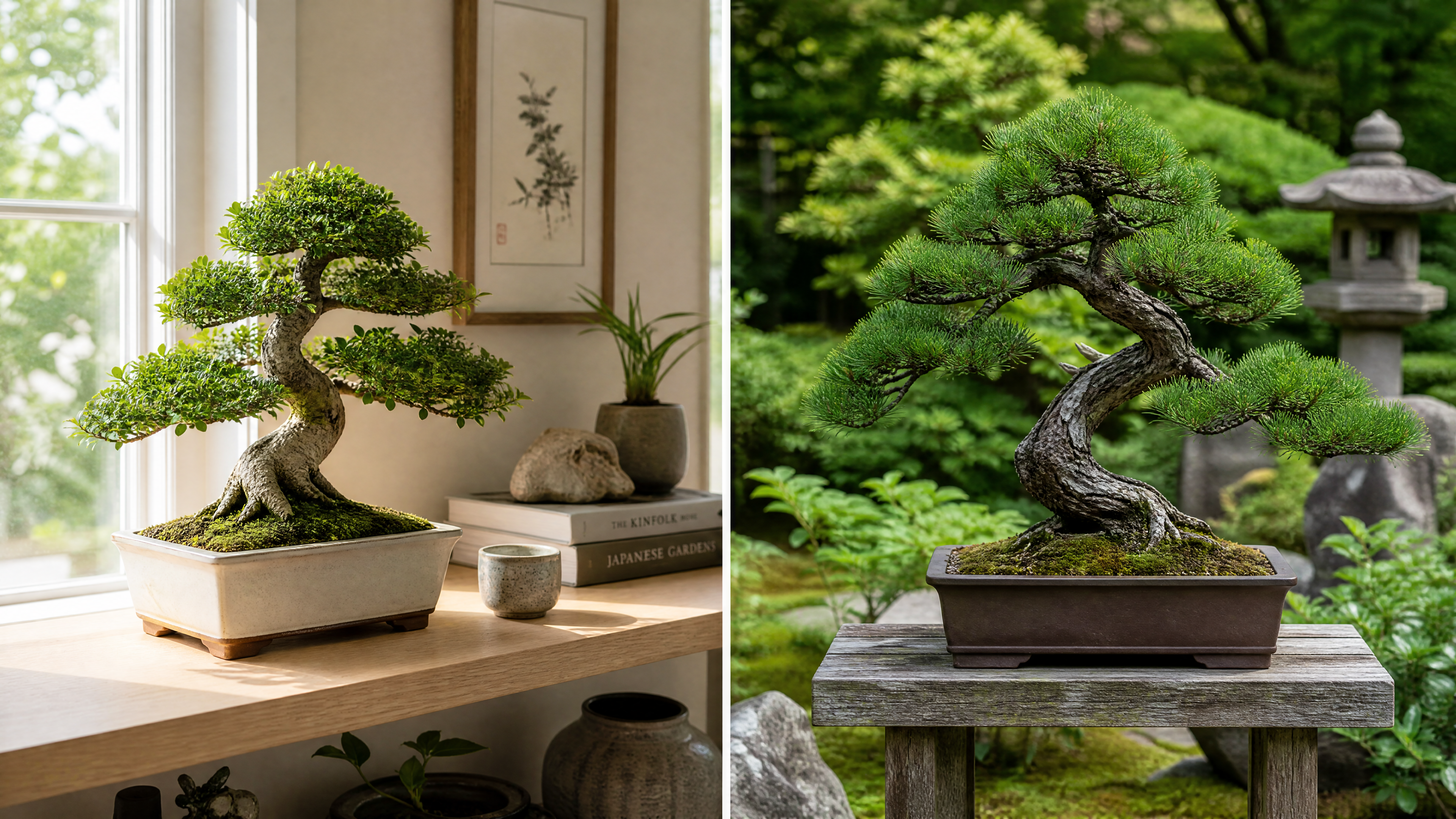 indoor und outdoor Bonsai